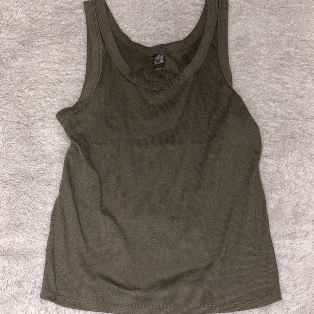 Wild Fable Khaki Women's Tank Top